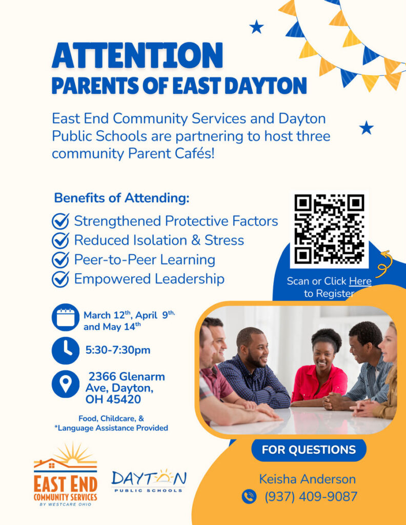 East Dayton Parent Cafe Flyer Spring 2026